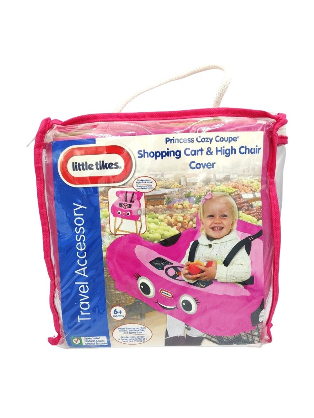 Little Tikes Princess Cozy Coupe Shopping Cart High Chair Cover Pink Travel